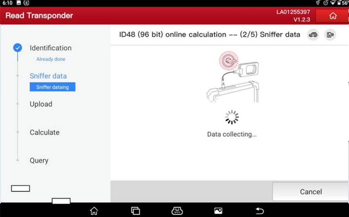 Клонирование чипа ID48 96-Bit с помощью Launch X431